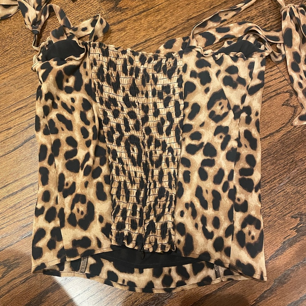 Reformation leopard camisole